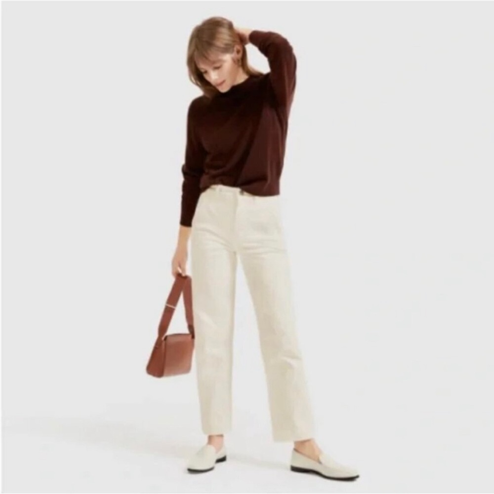 Everlane Straight Leg Crop Sandstone Size 10